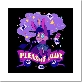 Pleasure Island (neon) Posters and Art